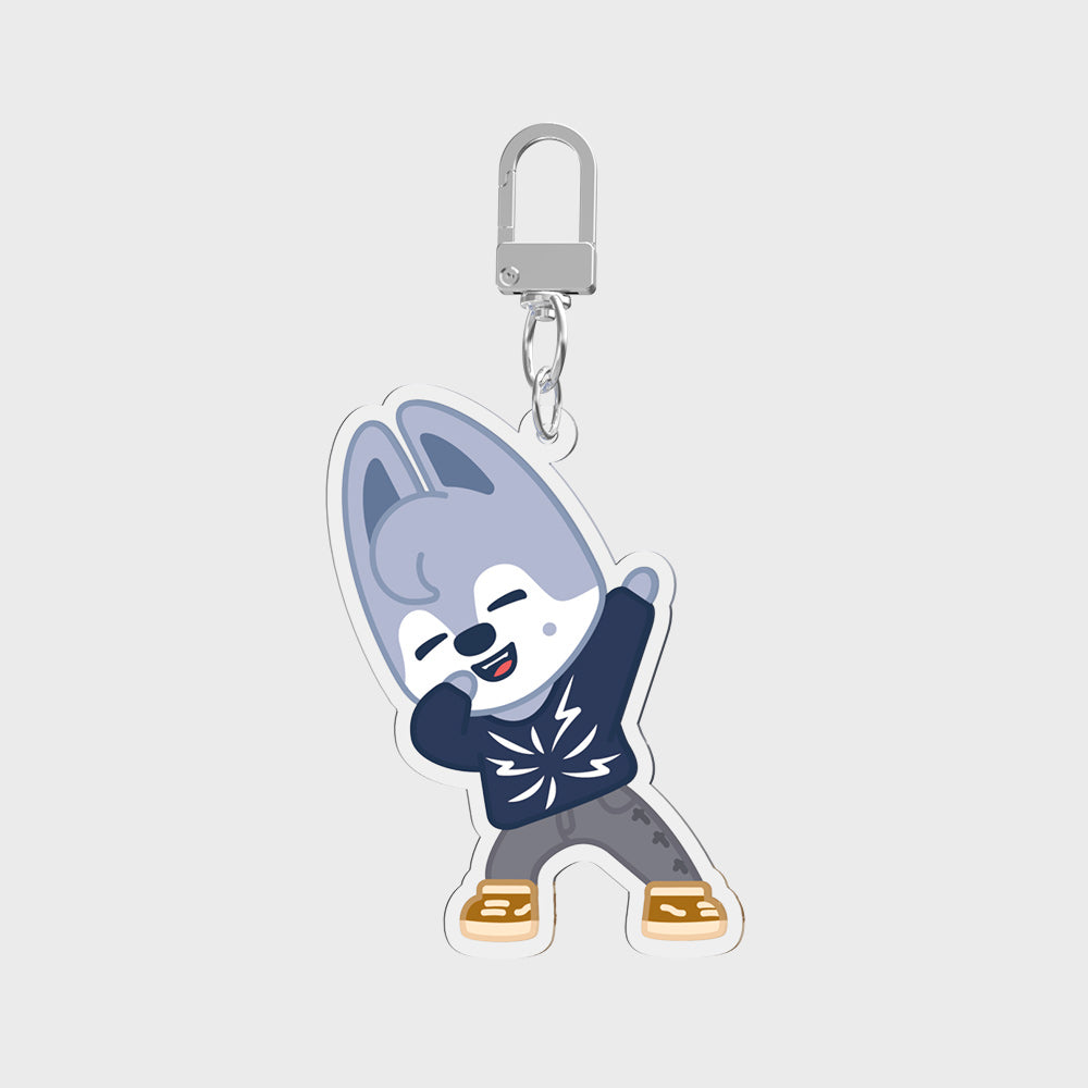 SKZOO NFC Theme Keyring, Wolf Chan