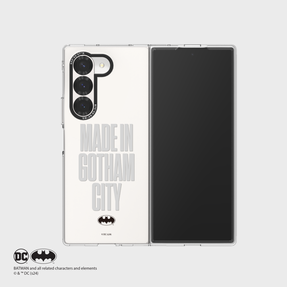 The BATMAN Clear Slim Impression Case for Galaxy Z Fold6