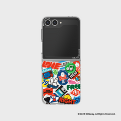 Sticky Monster Lab Stickers Slim Impression Case for Galaxy Z Flip6 (W/W)