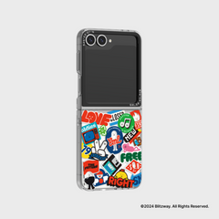 Sticky Monster Lab Stickers Slim Impression Case for Galaxy Z Flip6 (W/W)