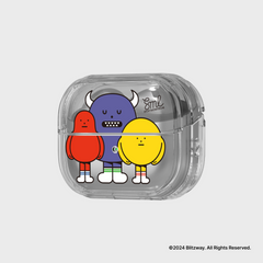 Sticky Monster Lab Friends Clear Cover for Galaxy Buds3 Pro