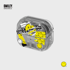 Smiley Wavy Pattern Clear Cover for Galaxy Buds3 Pro